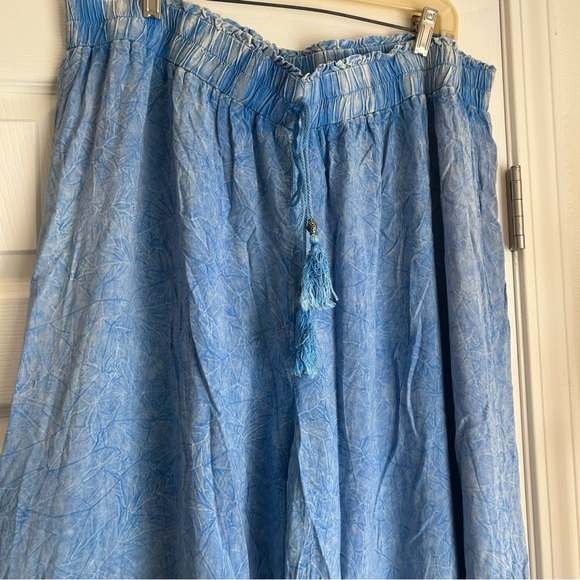 Bunulu wide leg high waisted flowy pants 2x - Picture 2 of 4